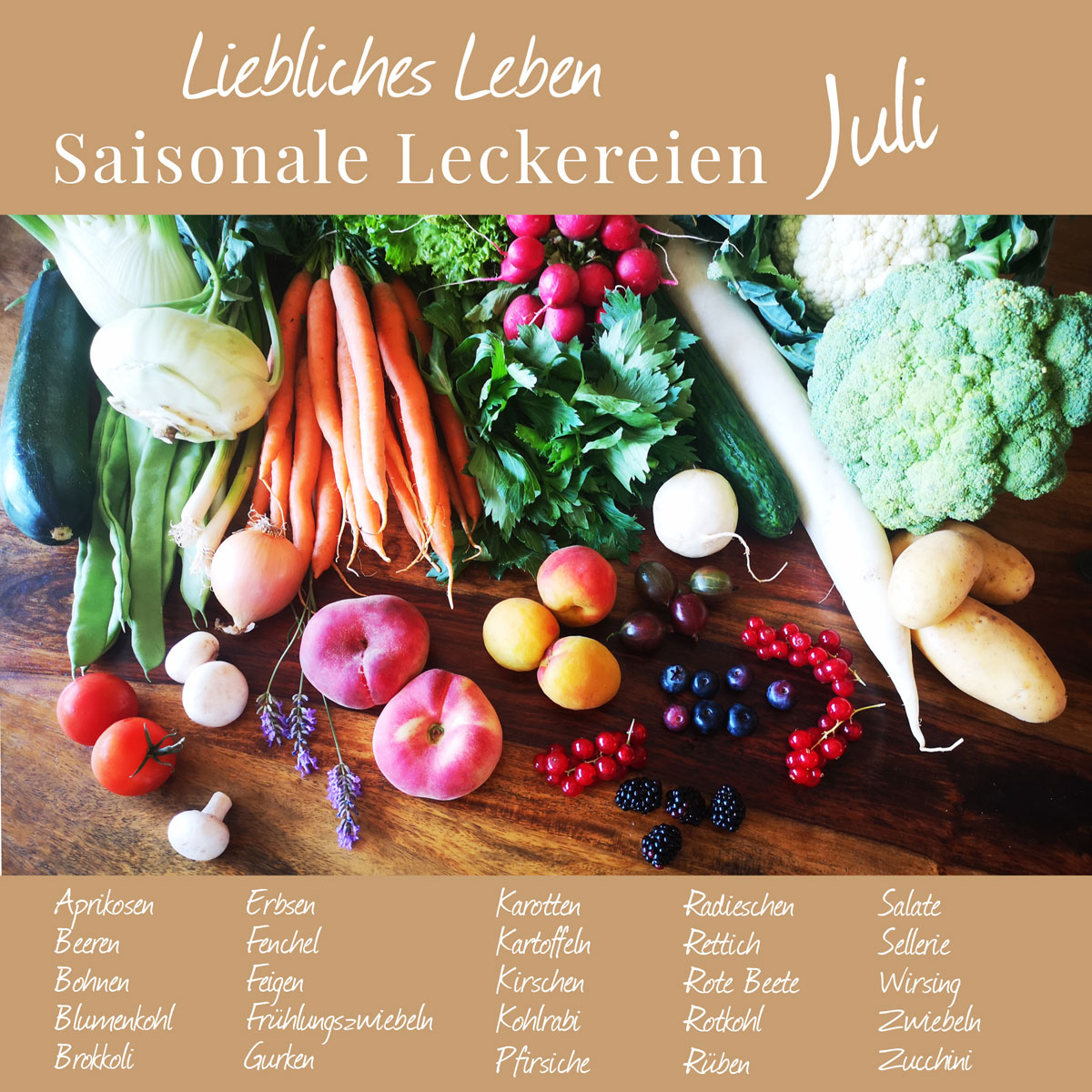 Saisonale Ernährung – gesund & nachhaltig! - Liebliches Leben