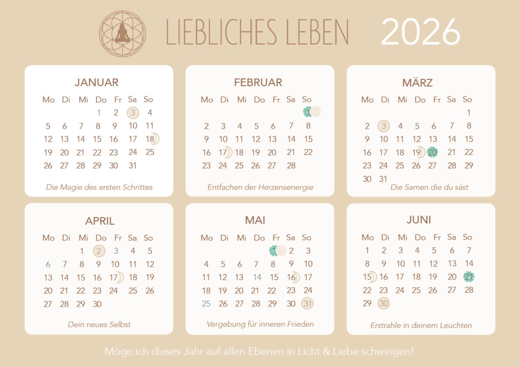 Kalender mit Jahreskreisfeste